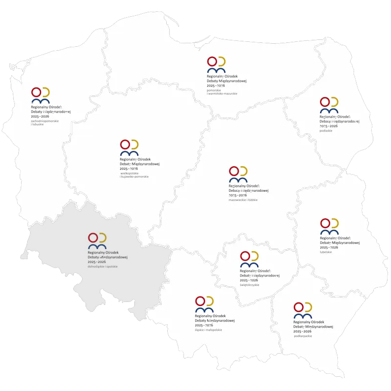 Mapa ośrodków RODM